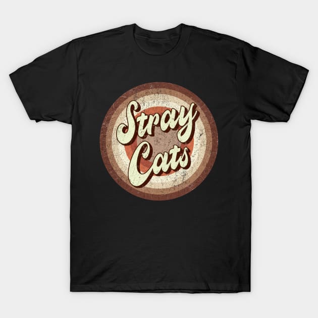 Vintage brown exclusive - stray cats T-Shirt by roeonybgm